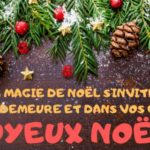 Jolie image de Noël pour souhaiter une joyeuses fêtes à une famille