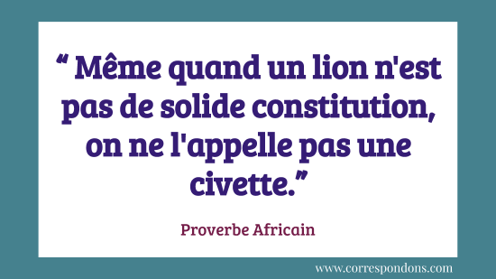 Proverbe africain qui faire rire sur l'irrespect et la moquerie