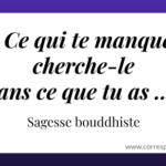 Beau proverbe bouddhiste plein de sagesse