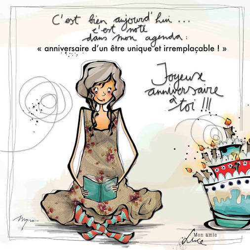 Carte avec message anniversaire meilleur ami touchant amical