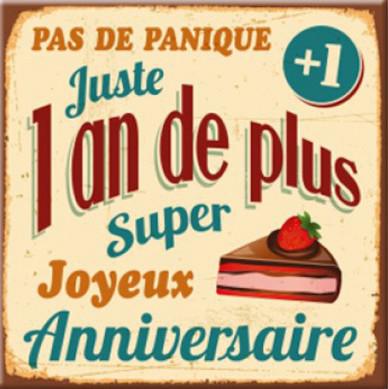 jolie image anniversaire ami - Carte vintage un an de plus à un vieux pote