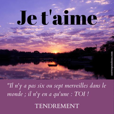 Mots Damour Message Je Taime Touchant Ou Humour Image